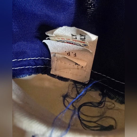 Vintage Elegant Cream and Blue Velvet Women's Dress Size 9/10 - Picture 3 of 6